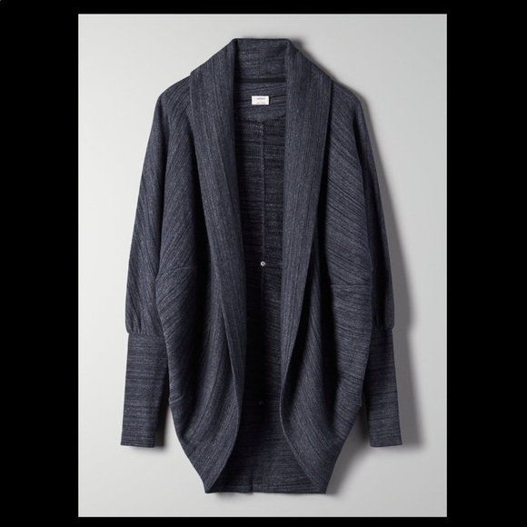 Grey Wilfred cardigan from Aritzia, Size small and is grey. - Picture 1 of 1